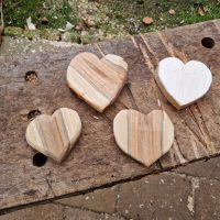 unieke, houten harten